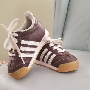 Adidas Samoa Toddler Sneakers - Brown and White